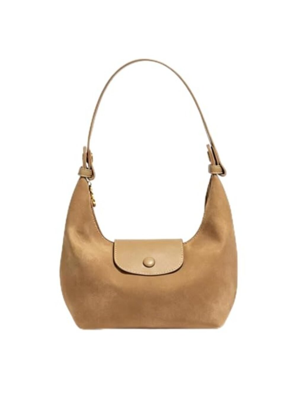 Faux Suede Small Shoulder Bag Crossbody Purse Trendy Handbag 3in1